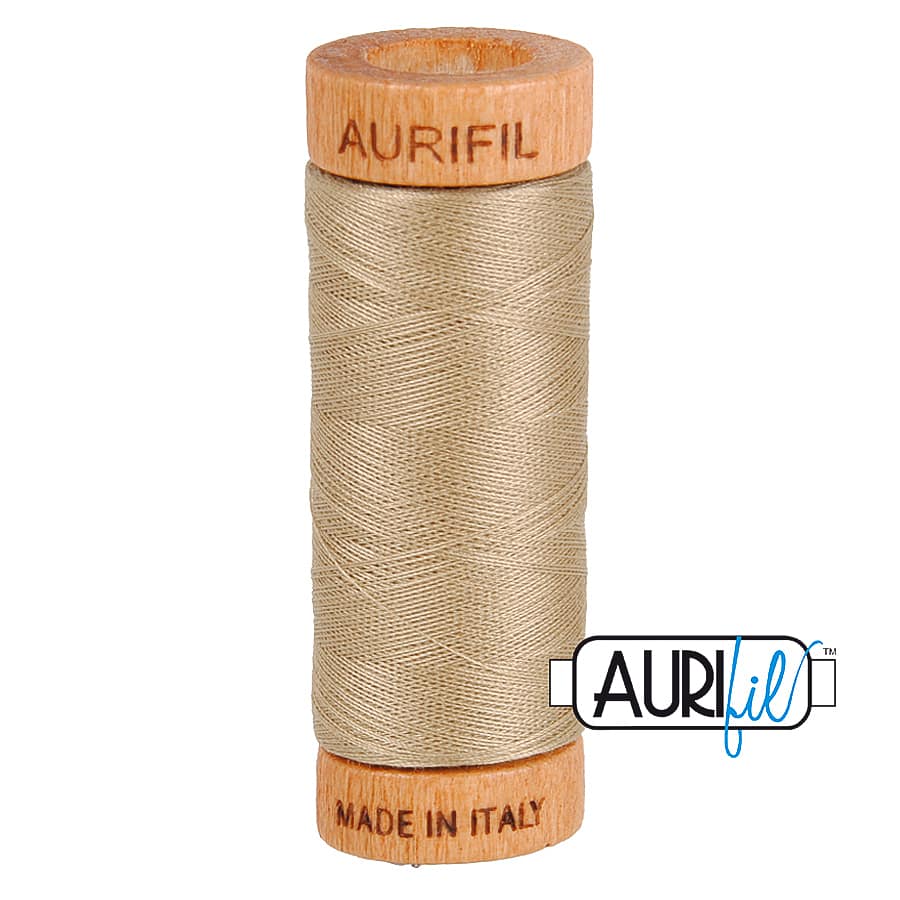 80wt Cotton Thread in 2325 Linen by Aurifil
