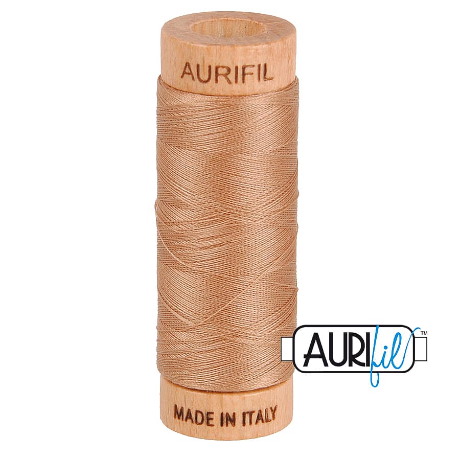 80wt Cotton Thread in 2340 Cafe' au Lait by Aurifil