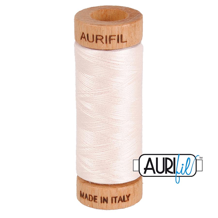 80wt Cotton Thread in 2405 Oyster by Aurifil