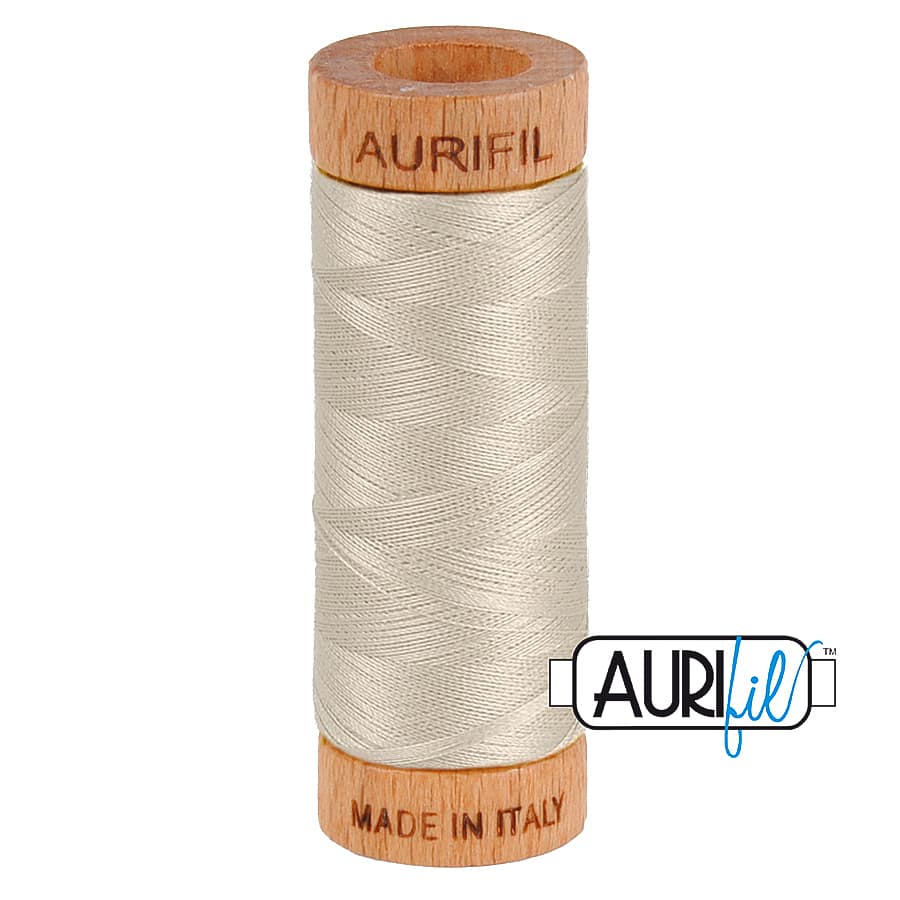 80wt Cotton Thread in 6725 Moondust by Aurifil