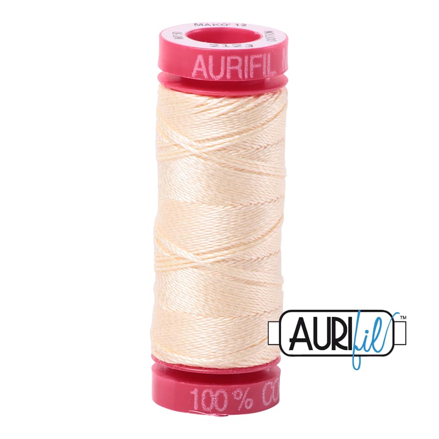 12wt Cotton Thread in 2123 Butter by Aurifil - Image 2