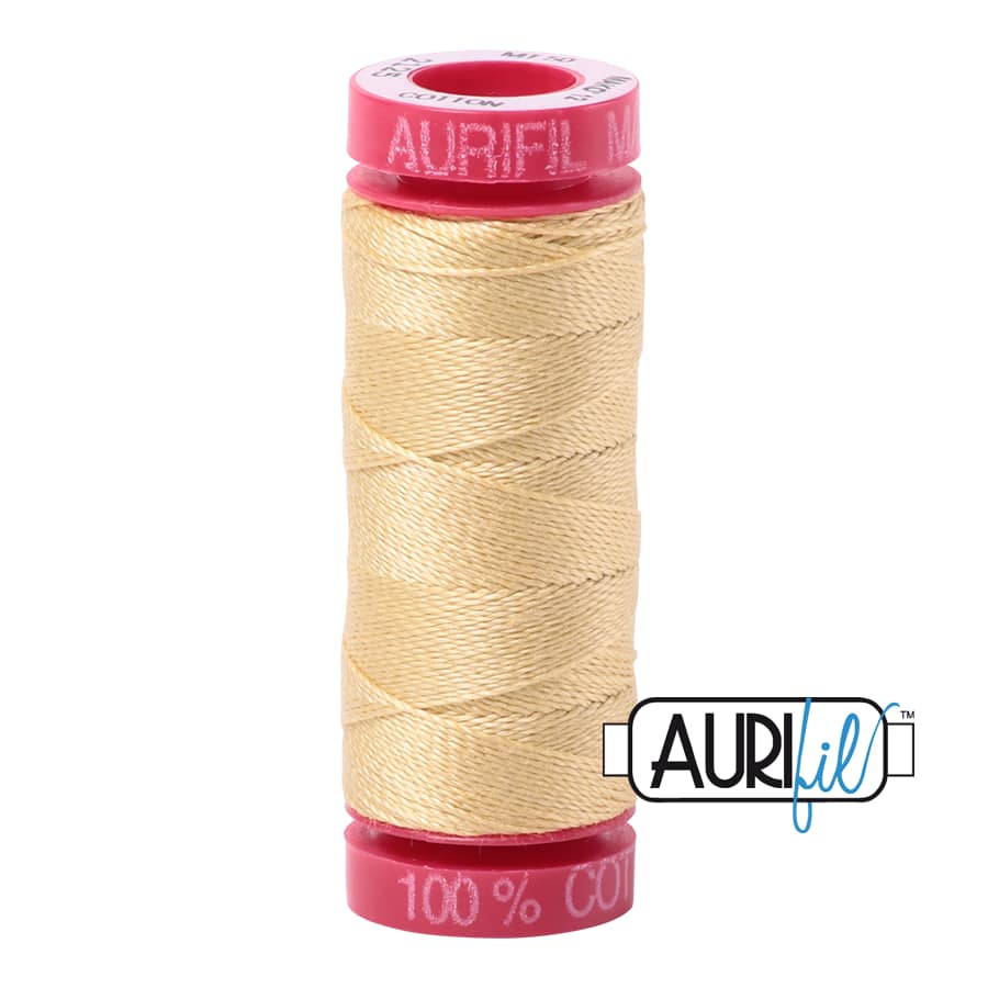 12wt Cotton Thread in 2125 Wheat by Aurifil - Image 2