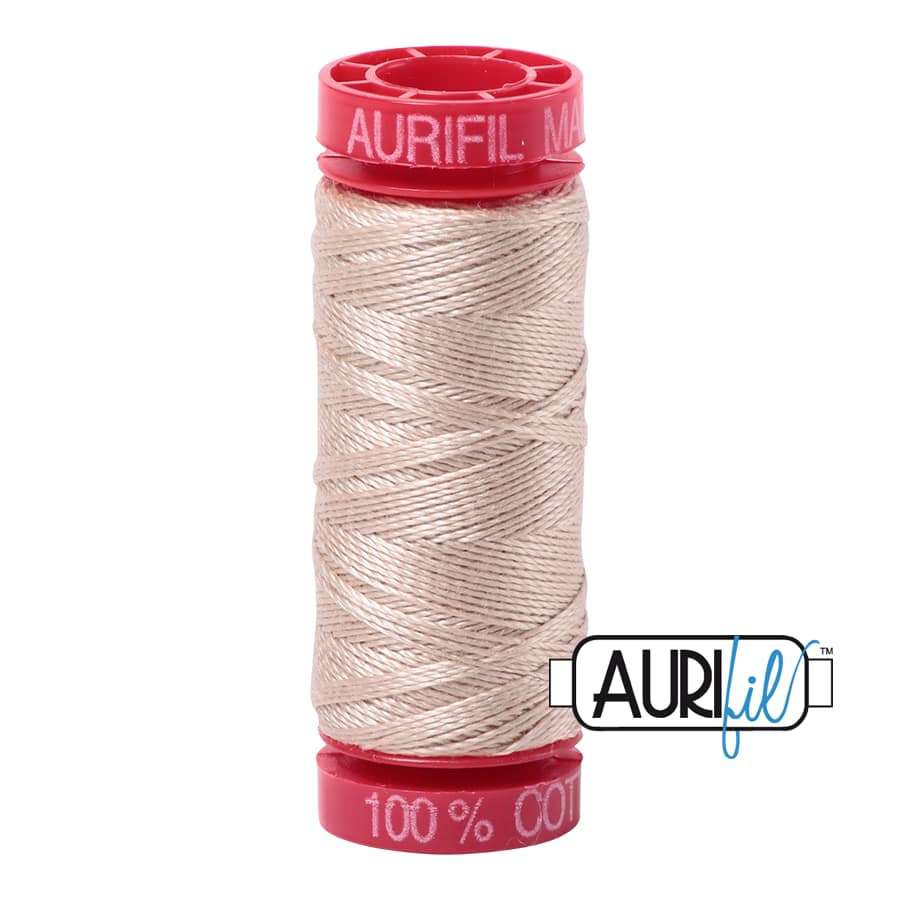 12wt Cotton Thread in 2312 Ermine by Aurifil - Image 2