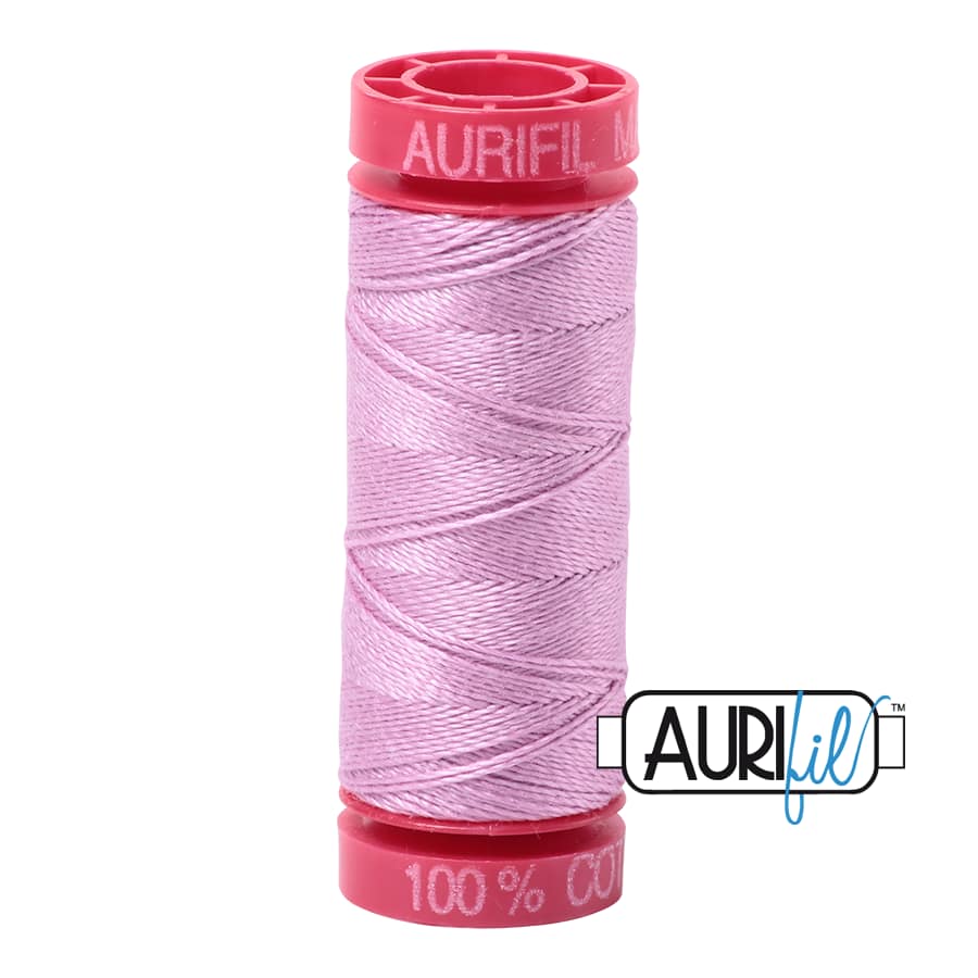 12wt Cotton Thread in 2515 Light Orchid by Aurifil - Image 2
