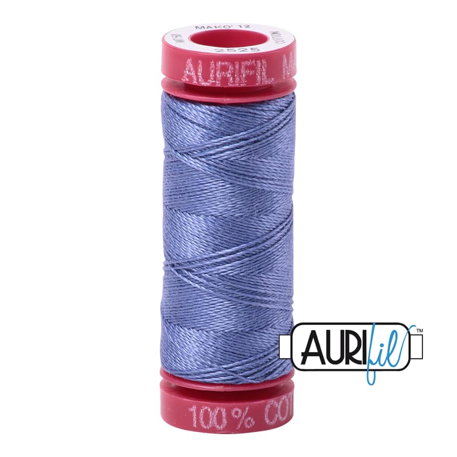 12wt Cotton Thread in 2525 Dusty Blue Violet by Aurifil - Image 2