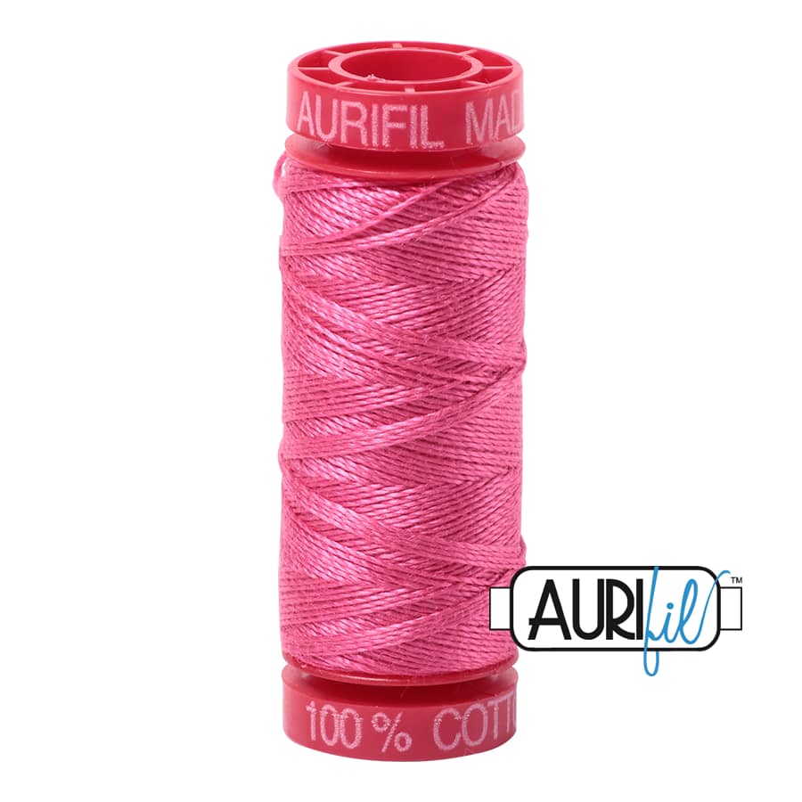 12wt Cotton Thread in 2530 Blossom Pink by Aurifil - Image 2