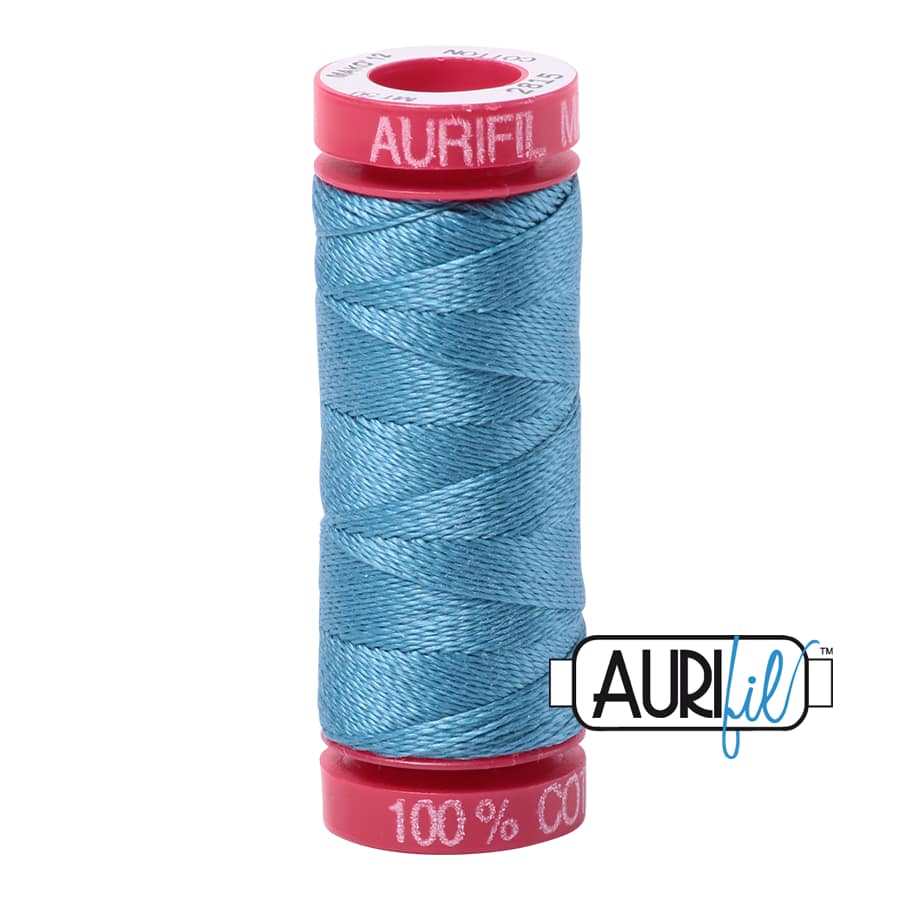 12wt Cotton Thread in 2815 Teal by Aurifil - Image 2