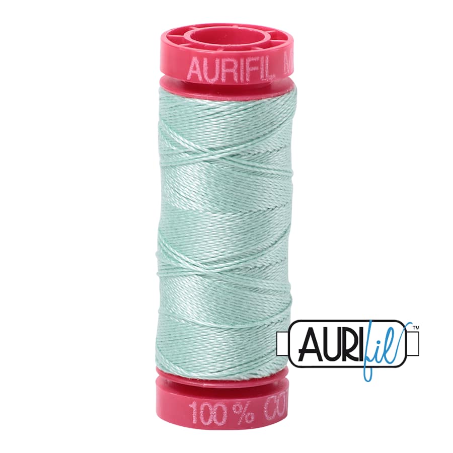12wt Cotton Thread in 2830 Mint by Aurifil - Image 2