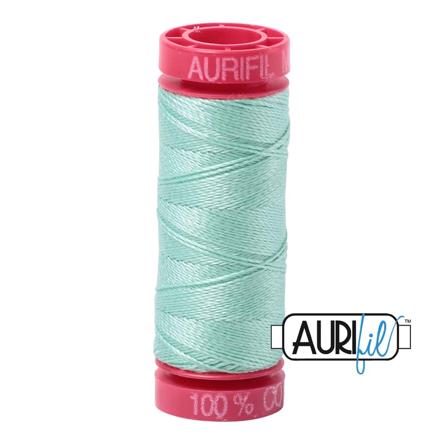12wt Cotton Thread in 2835 Medium Mint by Aurifil - Image 2