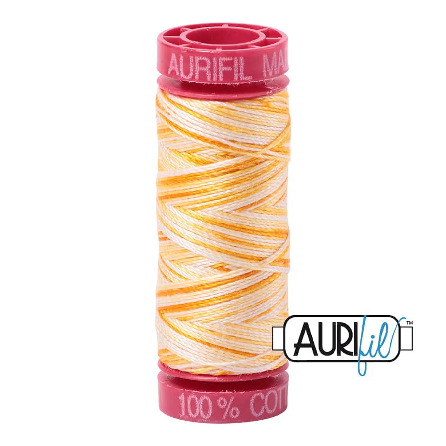 12wt Cotton Thread in 4658 Limoni di Monterosso by Aurifil - Image 2