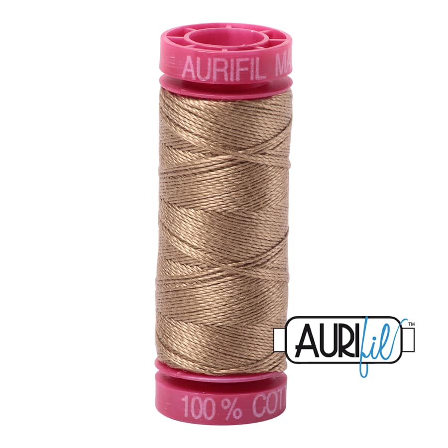 12wt Cotton Thread in 6010 Toast by Aurifil - Image 2