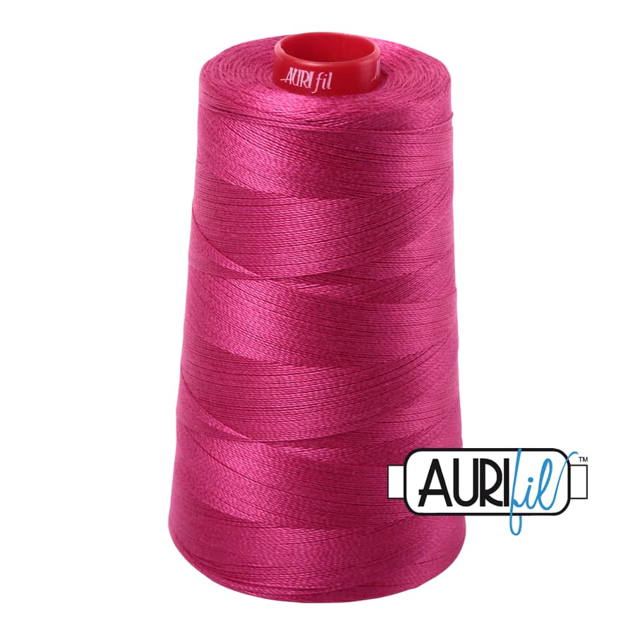 12wt Cotton Thread in 1100 Red Plum by Aurifil - Image 3