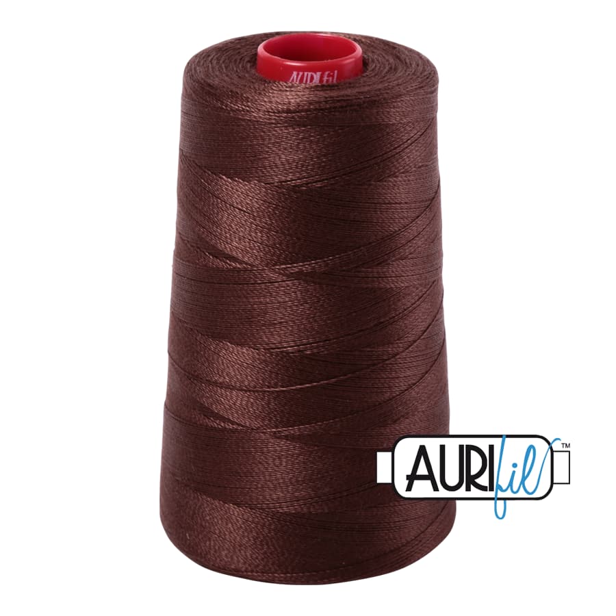 12wt Cotton Thread in 1285 Medium Bark by Aurifil - Image 3