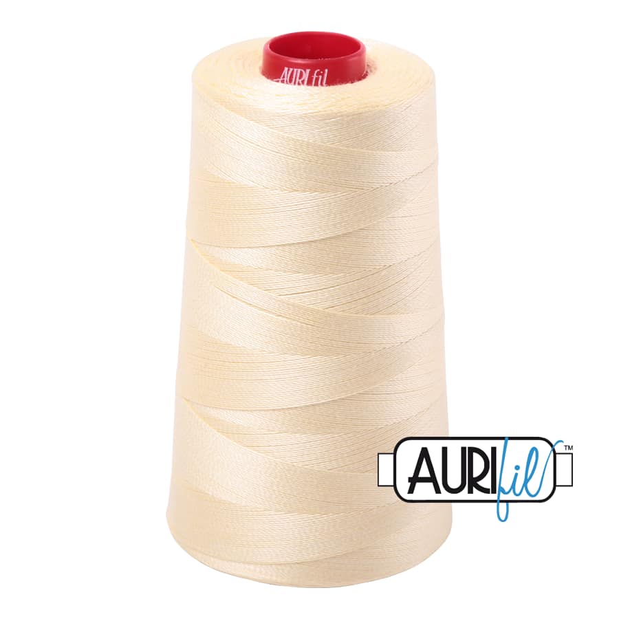 12wt Cotton Thread in 2110 Light Lemon by Aurifil - Image 3