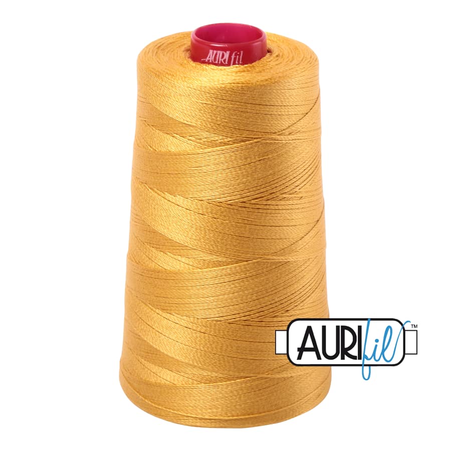 12wt Cotton Thread in 2132 Tarnished Gold by Aurifil - Image 3