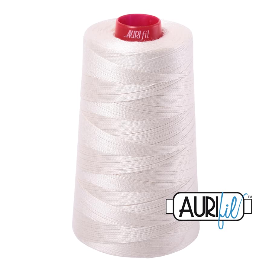 12wt Cotton Thread in 2309 Silver White by Aurifil - Image 3