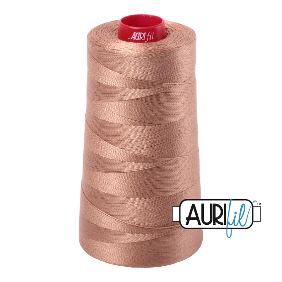 12wt Cotton Thread in 2340 Cafe' au Lait by Aurifil - Image 3