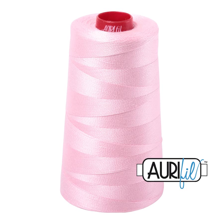 12wt Cotton Thread in 2423 Baby Pink by Aurifil - Image 3