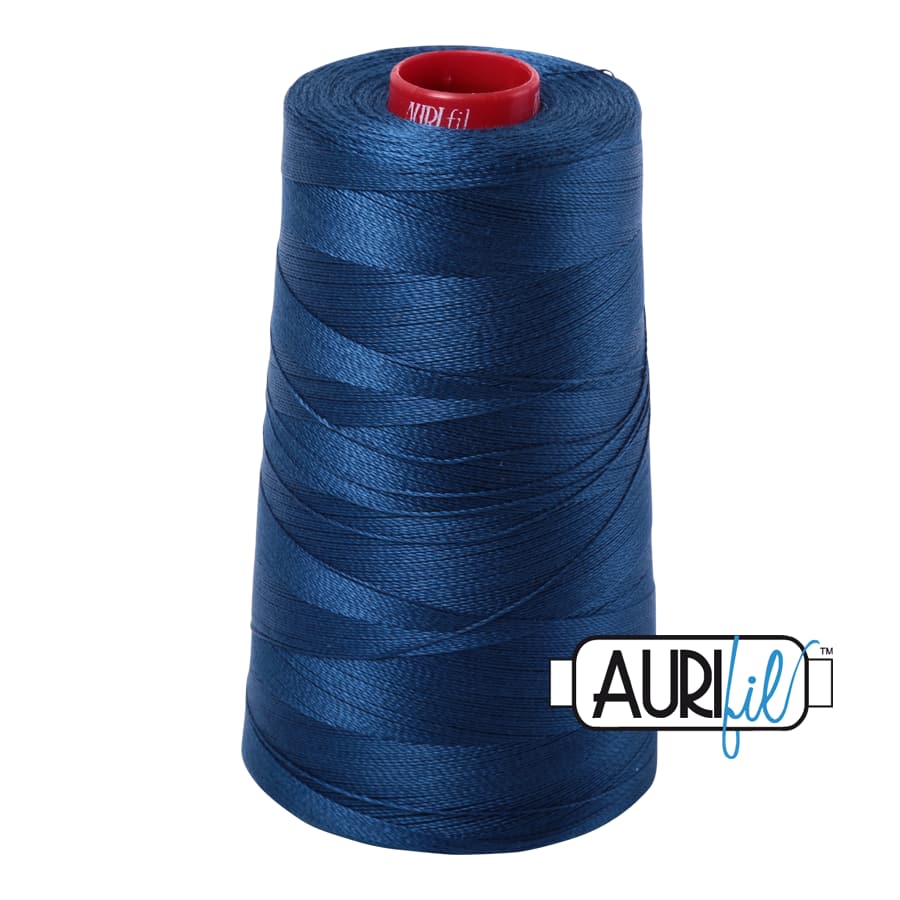 12wt Cotton Thread in 2783 Medium Delft Blue by Aurifil - Image 3