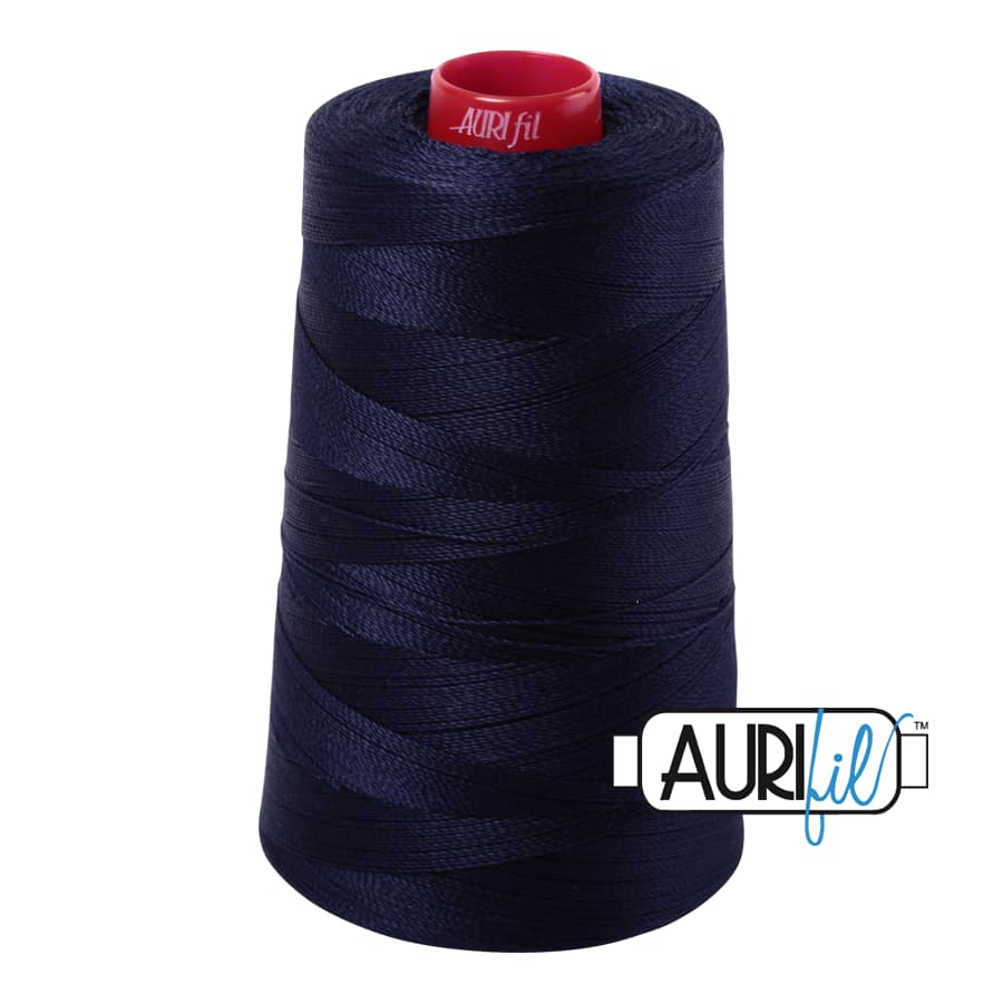 12wt Cotton Thread in 2785 Very Dark Navy by Aurifil - Image 3