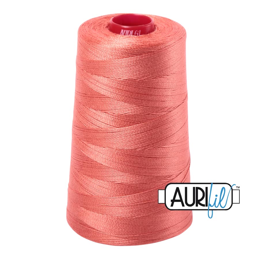 12wt Cotton Thread in 6729 Tangerine Dream by Aurifil - Image 3