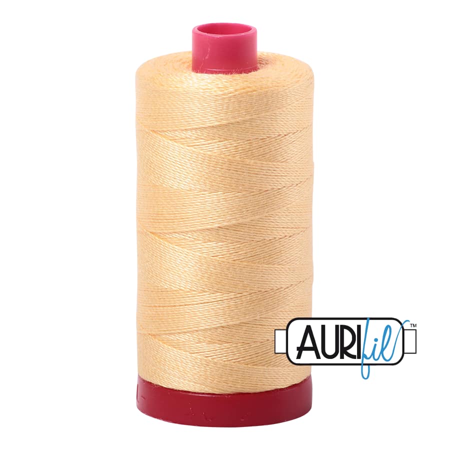 12wt Cotton Thread in 2130 Medium Butter by Aurifil