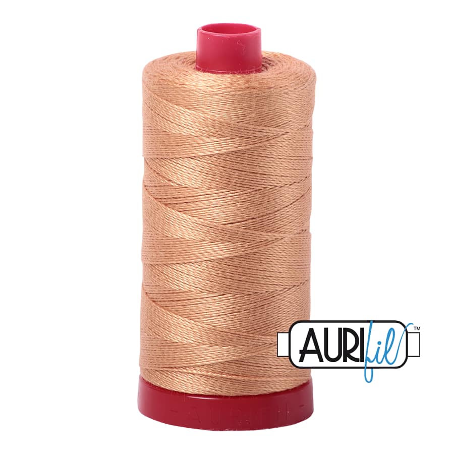 12wt Cotton Thread in 2320 Light Toast by Aurifil