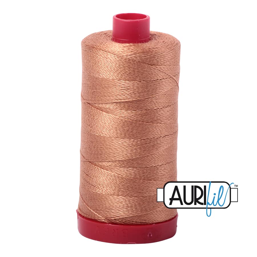 12wt Cotton Thread in 2330 Light Chestnut by Aurifil