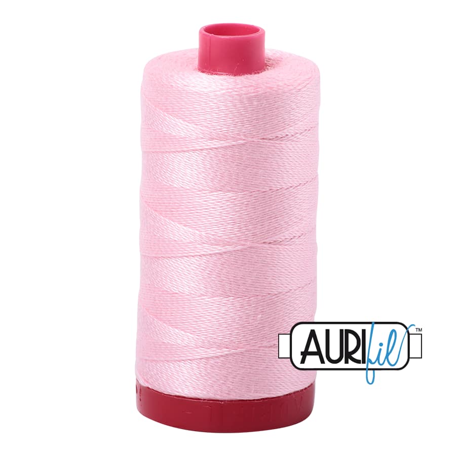 12wt Cotton Thread in 2423 Baby Pink by Aurifil