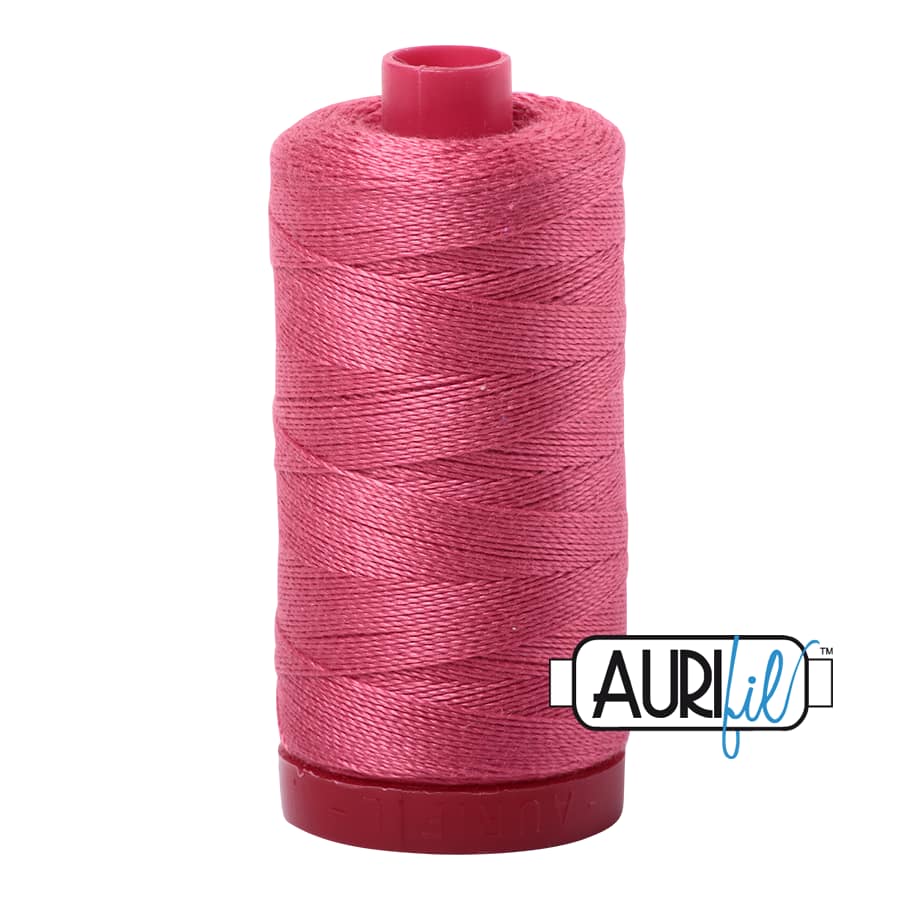 12wt Cotton Thread in 2440 Peony by Aurifil