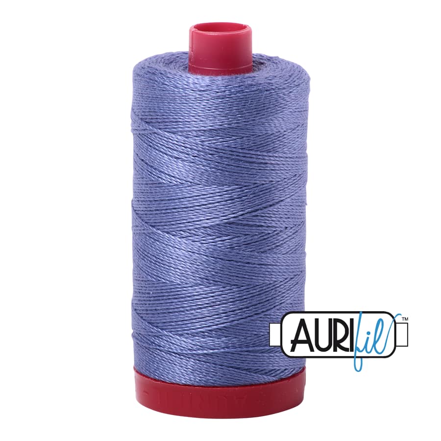 12wt Cotton Thread in 2525 Dusty Blue Violet by Aurifil