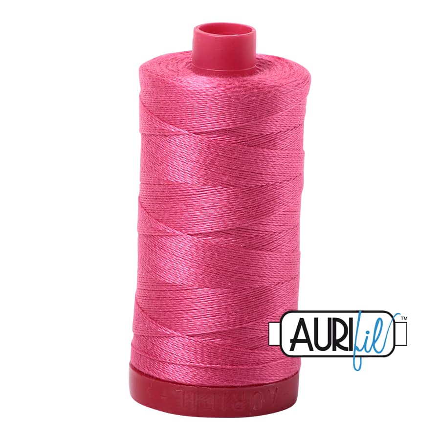 12wt Cotton Thread in 2530 Blossom Pink by Aurifil