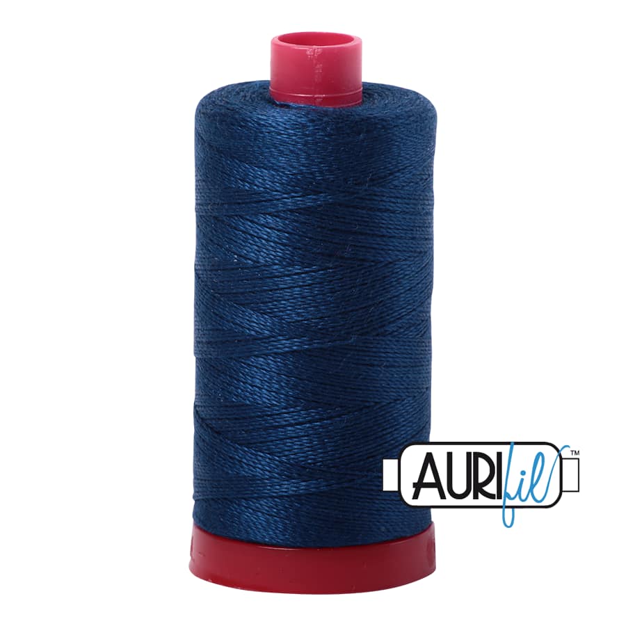 12wt Cotton Thread in 2783 Medium Delft Blue by Aurifil