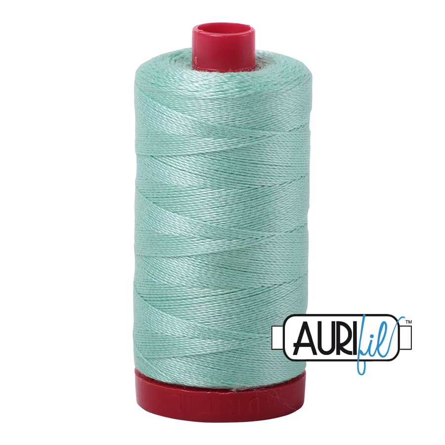 12wt Cotton Thread in 2835 Medium Mint by Aurifil