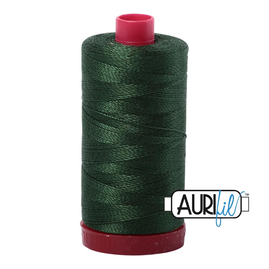 12wt Cotton Thread in 2892 Pine by Aurifil