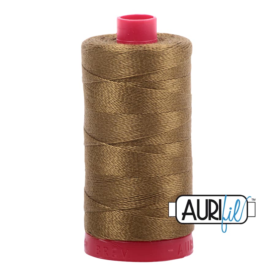 12wt Cotton Thread in 4173 Dark Olive by Aurifil