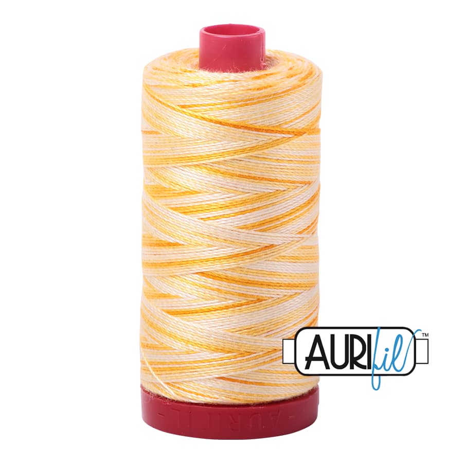 12wt Cotton Thread in 4658 Limoni di Monterosso by Aurifil