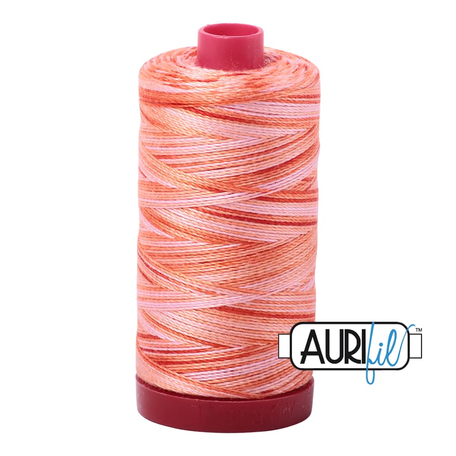 12wt Cotton Thread in 4659 Mango Mist by Aurifil