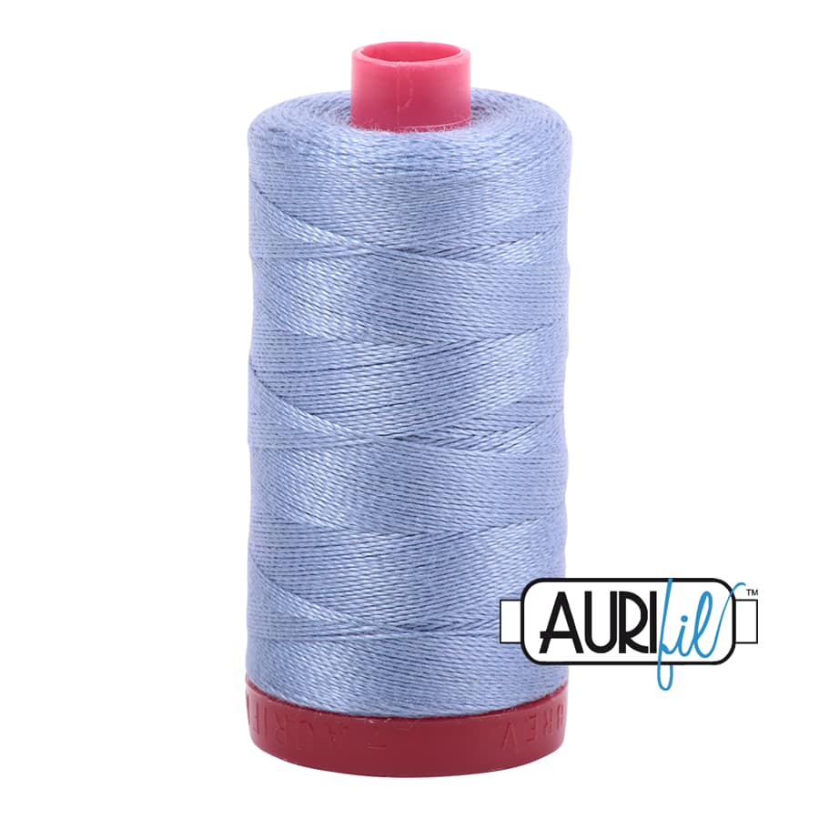 12wt Cotton Thread in 6720 Slate by Aurifil