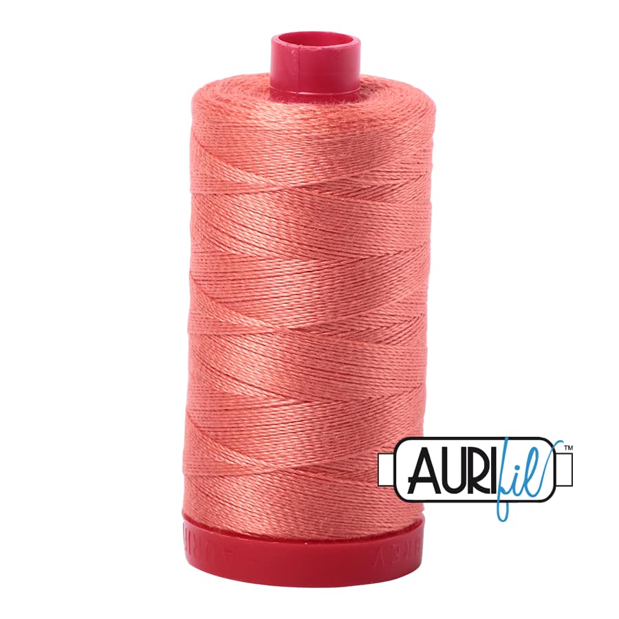 12wt Cotton Thread in 6729 Tangerine Dream by Aurifil