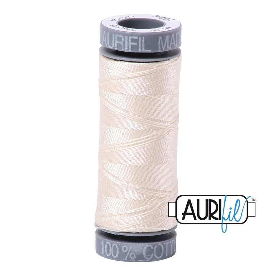 28wt Cotton Thread in 2026 Chalk by Aurifil - Image 2