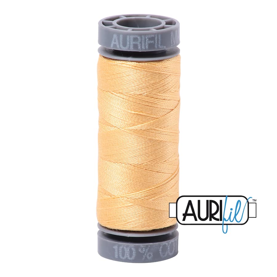 28wt Cotton Thread in 2130 Medium Butter by Aurifil - Image 2