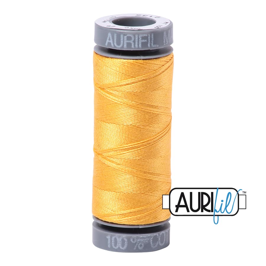 28wt Cotton Thread in 2135 Yellow by Aurifil - Image 2