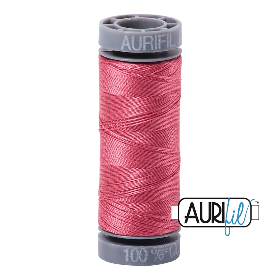 28wt Cotton Thread in 2440 Peony by Aurifil - Image 2