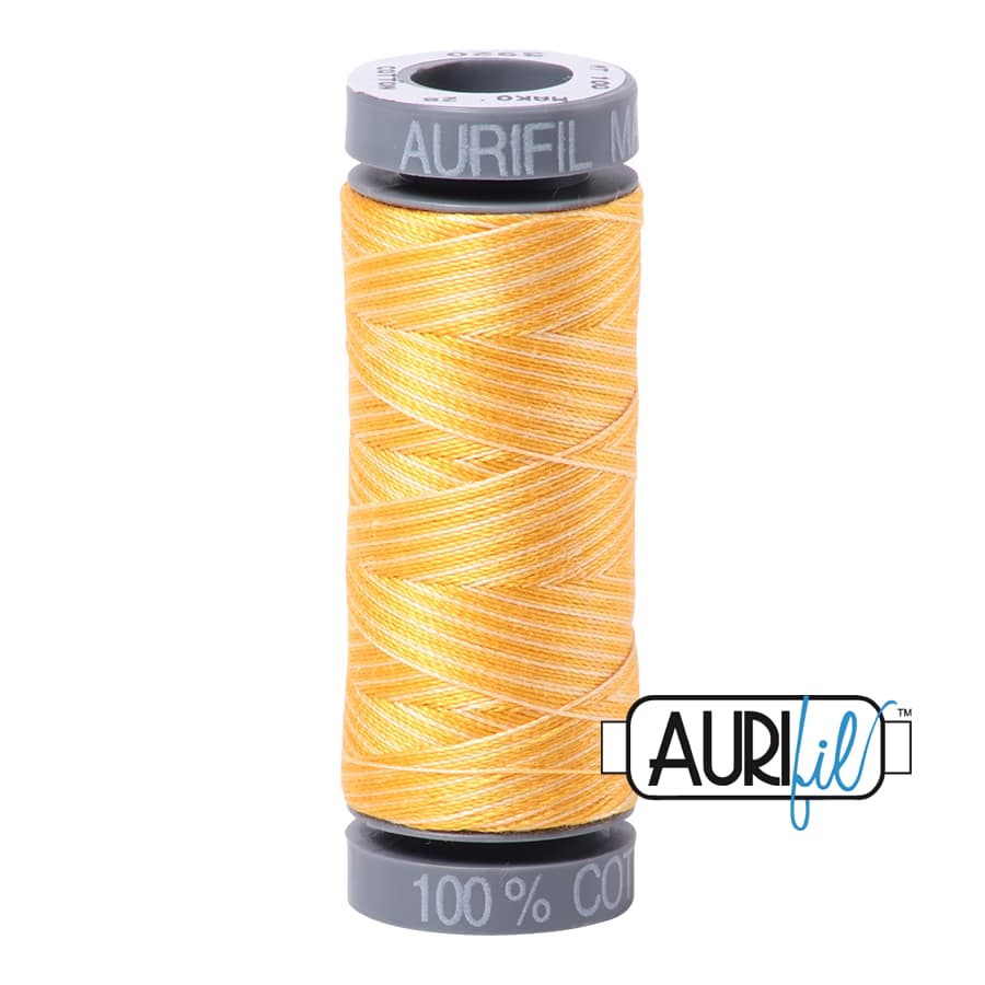 28wt Cotton Thread in 3920 Golden Glow by Aurifil - Image 2