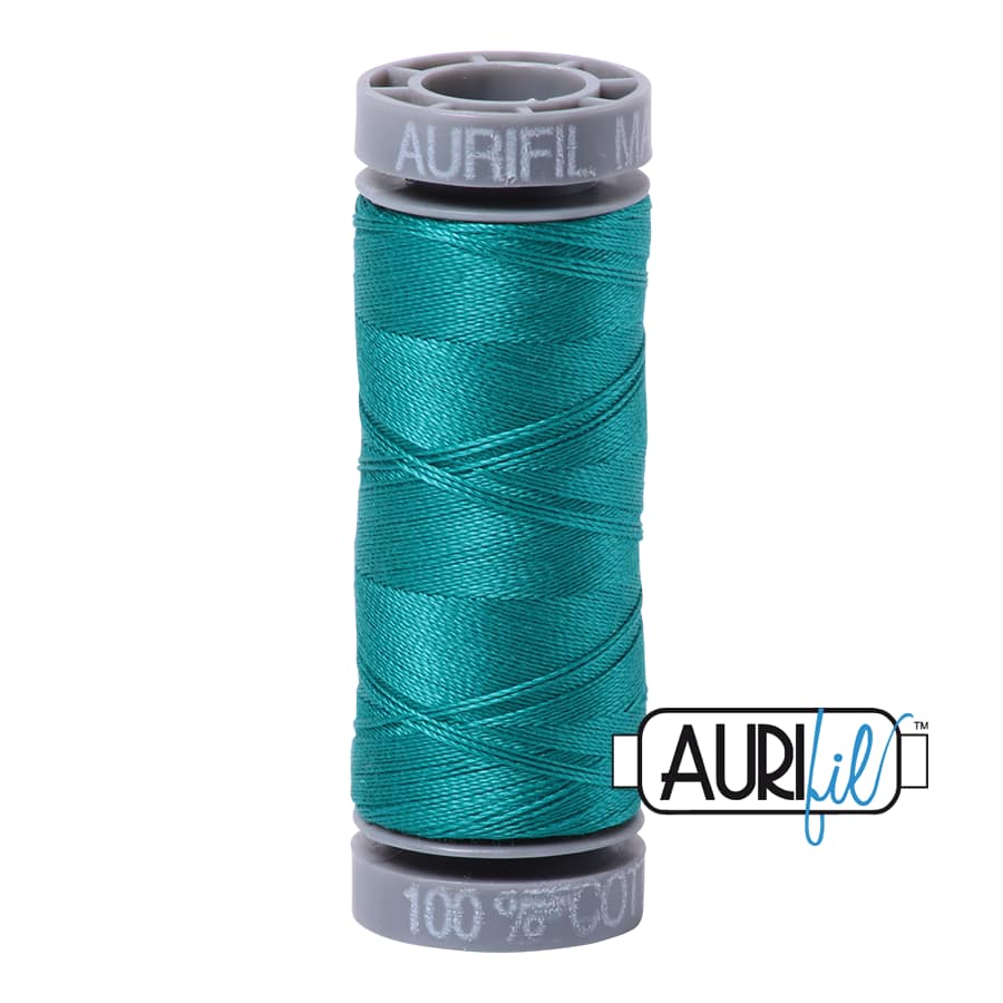 28wt Cotton Thread in 4093 Jade by Aurifil - Image 2