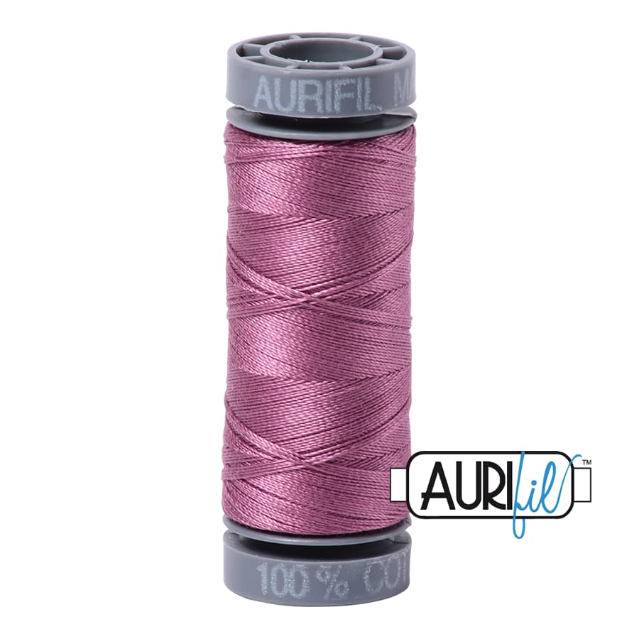 28wt Cotton Thread in 5003 Wine by Aurifil - Image 2