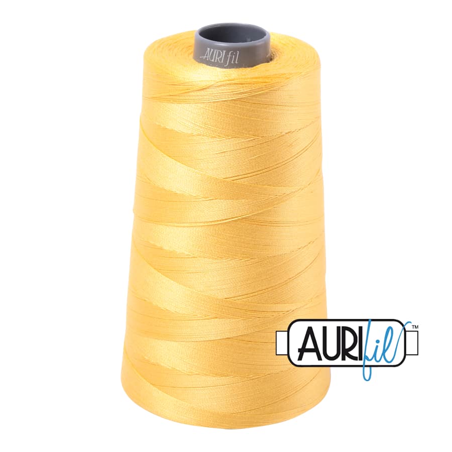 28wt Cotton Thread in 1135 Pale Yellow by Aurifil - Image 3