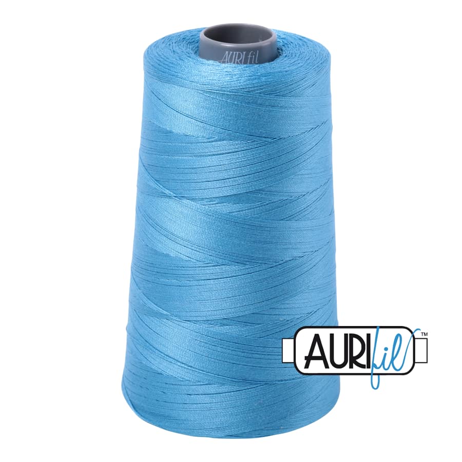28wt Cotton Thread in 1320 Bright Teal by Aurifil - Image 3