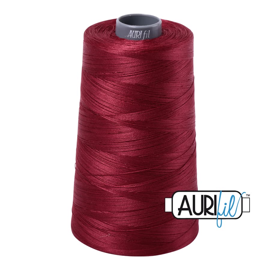 28wt Cotton Thread in 2460 Dark Carmine Red by Aurifil - Image 3